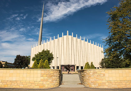 Building on campus. Links to Gifts of Real Estate